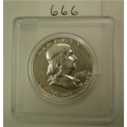 1957 Franklin Silver Half Dollar
