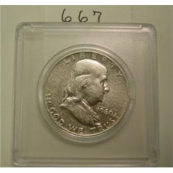 1960 Franklin Silver Half Dollar