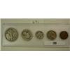 Image 1 : 1939 5 Coin Silver Year Set