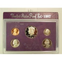 1987 5 Coin Proof Set