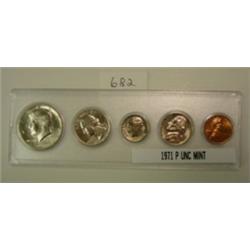 1971 P 5 Coin Uncirculated Mint Set