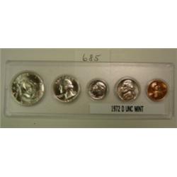 1972 D 5 Coin Uncirculated Mint Set