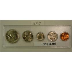 1979 D 5 Coin Uncirculated Mint Set