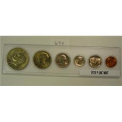 1978 P 6 Coin Uncirculated Mint Set