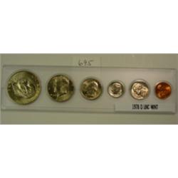 1978 D 6 Coin Uncirculated Mint Set