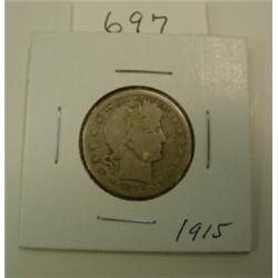 1915 D Barber Quarter
