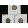 Image 1 : 1914,16 & 19 CANADA SILVER 10 CENTS