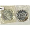 Image 1 : 2-1965 CANADA SILVER DOLLARS UNC