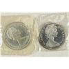 Image 2 : 2-1965 CANADA SILVER DOLLARS UNC