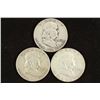 Image 1 : 1952-D,57-D & 63-D FRANKLIN HALF DOLLARS