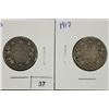 Image 1 : 1913 & 1917 CANADA SILVER 25 CENTS