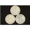 Image 1 : 1942,43-D & 44 WALKING LIBERTY HALF DOLLARS