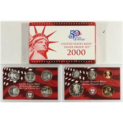 2000 US SILVER PROOF SET (WITH BOX)