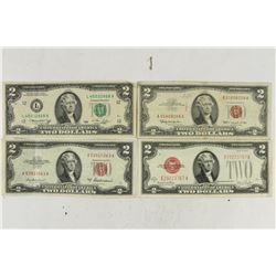 NICE TYPE SET OF $2 BILLS SEE DESCRIPTION