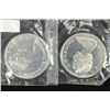 Image 2 : 2-1965 CANADA SILVER DOLLARS BRILLIANT UNC