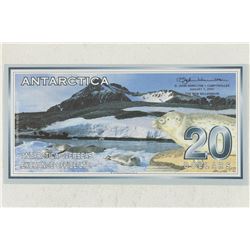 2001 ANTARCTICA $20 PENGUINS CRISP UNC