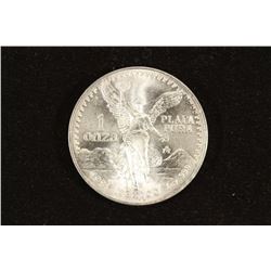 1991 MEXICO 1 OZNA (OUNCE) SILVER LIBERTAD