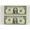 Image 1 : 2-2003-A $1 FRN'S LOW CONSECUTIVE SERIAL 'S UNC