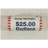 Image 1 : $25 ROLL OF 2007 GEORGE WASHINGTON PRESIDENTIAL