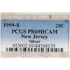 Image 3 : 1999-S SILVER NEW JERSEY QUARTER PCGS PR69 DCAM