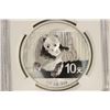 Image 1 : 2014 CHINA SILVER 10 YUAN PANDA NGC BRILLIANT UNC