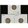 Image 1 : 1905,09 & 11-D BARBER DIMES ALL (FINE)