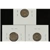 Image 2 : 1905,09 & 11-D BARBER DIMES ALL (FINE)