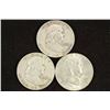 Image 1 : 1953-D,57-D & 63-D FRANKLIN HALF DOLLARS
