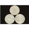 Image 2 : 1953-D,57-D & 63-D FRANKLIN HALF DOLLARS