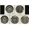 Image 1 : 5 ASSORTED CANADA TRADE DOLLARS SEE DESCRIPTION
