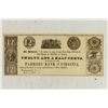 Image 1 : 1839 FARMERS BANK OF VIRGINIA TWELVE AND A HALF