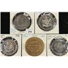 Image 1 : 5 ASSORTED CANADA TRADE DOLLARS UNC