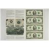 Image 1 : UNCUT SHEET OF 4-2003-A $2 FRN'S CRISP UNC