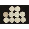 Image 1 : 10 ASSORTED SILVER ROOSEVELT DIMES