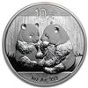 China 2009 10 yen 1 Troy Oz .999 Fine Silver Panda BU In Capsule