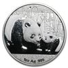 China 2011 10 yen 1 Troy Oz .999 Fine Silver Panda BU In Capsule