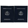 U.S. 2001 & 2002 Proof American Silver Eagles