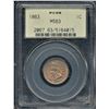 1863 Indian Head Cent PCGS MS63