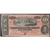Image 1 : 1864 Confederate States of America $10.00 Note Type 68/550