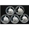 Image 1 : Lot of (5) 1982-S Commemorative George Washington Proof Silver Half Dollars