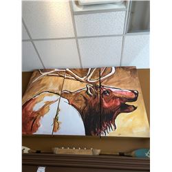 3 Panel Elk Art Sponsored by: Meissenburg