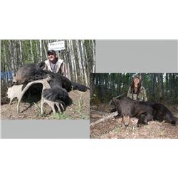 Hunt Package - Black Bear and Wolf hunt in Canada Sponsored by: Silver Fox Outfitters