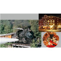 2 Round Trip Tickets to the Durango Narrow Gauge Railroad with a One Night Hotel and Dinner Sponsore