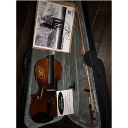 Autographed Fiddle & Complete Set of Books Written by Charlie Daniels (Some of which are No Longer i