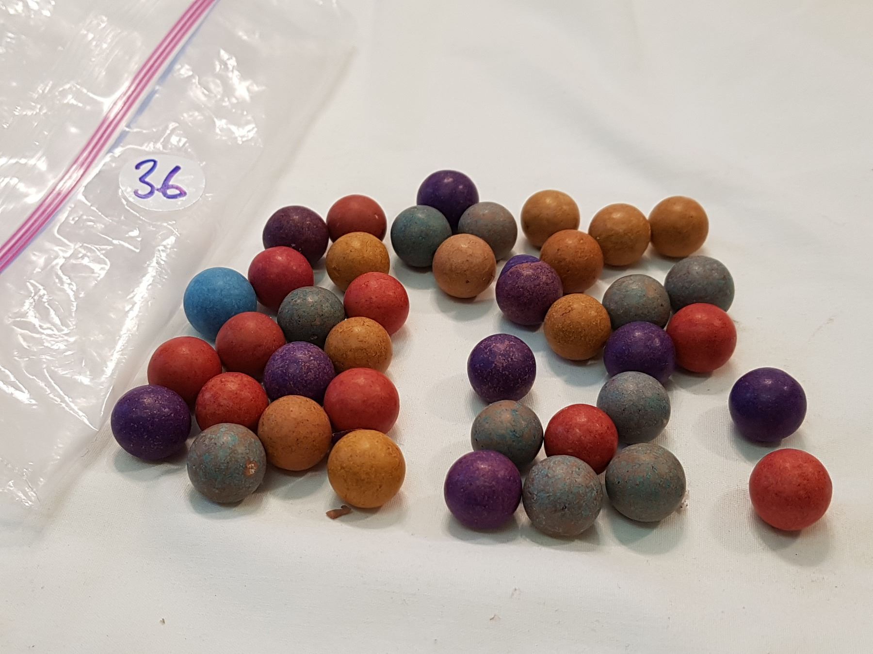 Clay Marbles Lot