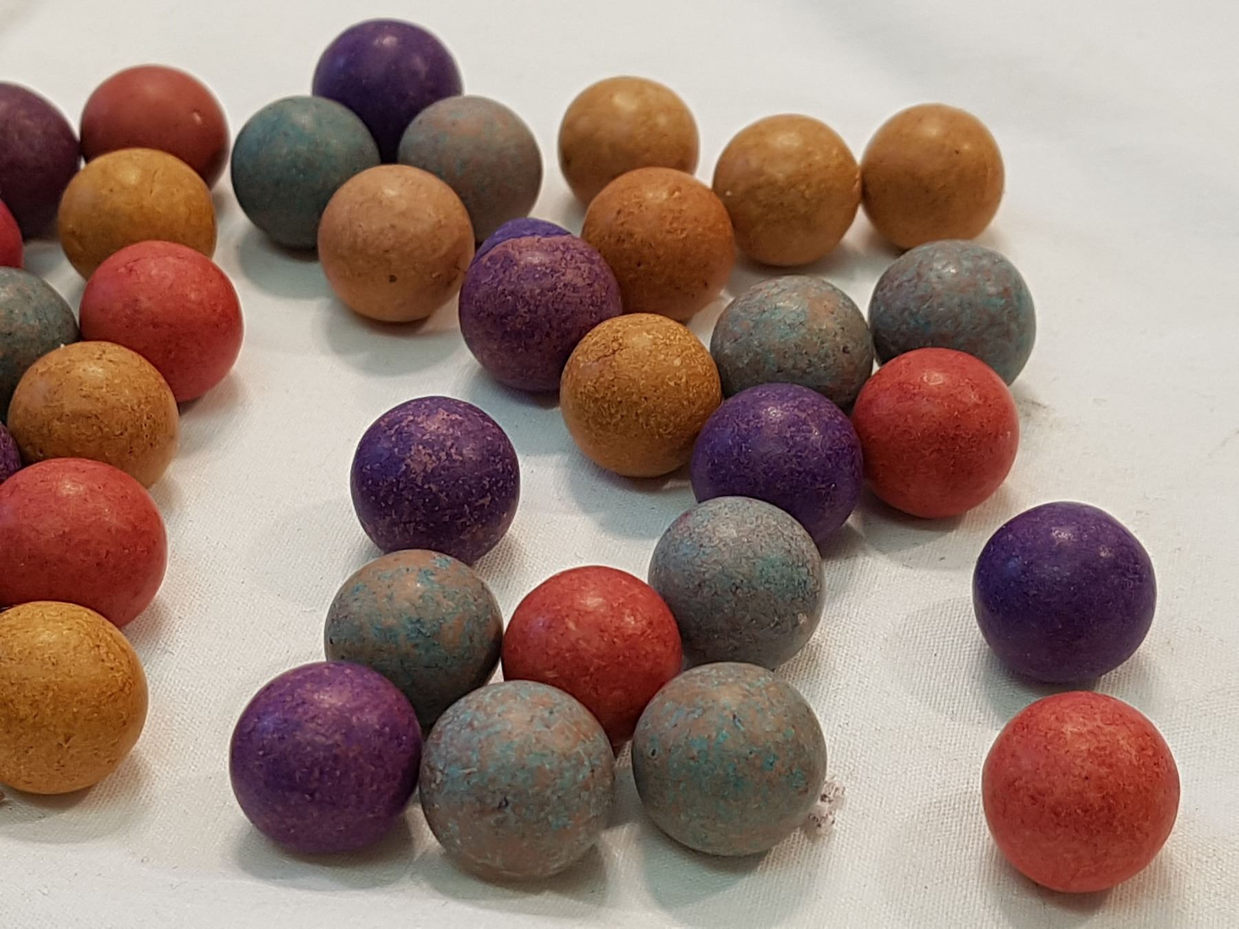 Clay Marbles Lot