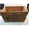 Image 1 : Rare Auto Knitter Hosiery Wood Crate