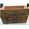 Image 2 : Rare Auto Knitter Hosiery Wood Crate