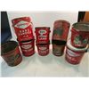 Image 1 : Lot Of 9 Lard Tin Cans