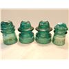 Image 1 : Glass Insulators 1800s Lot 2